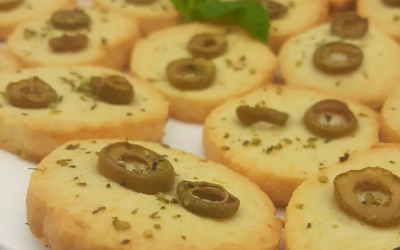 Galletas de Queso y Aceitunas Manzanilla